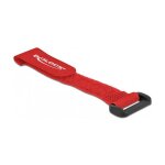 Delock Klett-Kabelbinder mit Schlaufe L 150 x B 20 mm rot...