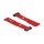 Delock Klett-Kabelbinder mit Schlaufe und Befestigungsöse L 190 x B 25 mm rot 5 Stück