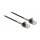 Delock Kabel RJ45 Stecker zu RJ45 Stecker mit Knickschutz Cat.6A 2 m schwarz