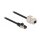 Delock Kabel RJ45 Stecker zu Keystone Modul RJ45 Buchse Cat.6A 5 m schwarz