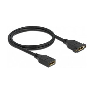 DisplayPort 1.2 Kabel Buchse zu Buchse zum Einbau 4K 60 Hz 1 m