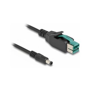 PoweredUSB Kabel Stecker 12 V zu DC 5,5 x 2,5 mm Stecker 1 m
