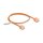 Delock RJ45 Netzwerkkabel Cat.6 UTP Ultra Slim 0,5 m orange mit kurzen Steckern