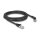 Delock RJ45 Netzwerkkabel Cat.6A S/FTP Stecker 45° nach rechts gewinkelt zu Stecker gerade 2 m schwarz