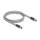 Delock M12 Kabel L-kodiert 5 Pin Stecker zu Stecker PUR schleppkettentauglich 5 m grau