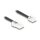 Delock Telefonkabel / Spiralkabel RJ11 Stecker zu RJ45 Stecker schwarz 10 m