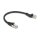 Delock RJ45 Netzwerkkabel Cat.8.1 S/FTP Stecker 45° nach links gewinkelt zu Stecker gerade bis 40 Gbps 0,25 m schwarz