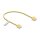 Delock RJ45 Netzwerkkabel Cat.6 UTP Ultra Slim 0,3 m gelb mit kurzen Steckern