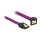 Delock SATA 6 Gb/s Kabel gerade auf unten gewinkelt 50 cm violett