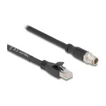 Delock M12 Kabel X-kodiert 8 Pin Stecker zu RJ45 Stecker...