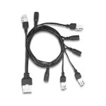 Delock Kabel Mini-Fit 4,2 mm 10 Pin Stecker zu 4 x DC 5,5...