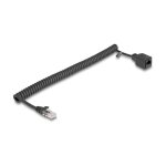 Delock RJ45 Spiralkabel Stecker zu Buchse Cat.5e UTP 0,5...