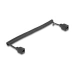 Delock RJ45 Spiralkabel Buchse zu Buchse Cat.5e UTP 1 m...