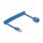 Delock RJ45 Spiralkabel Stecker zu Buchse Cat.6 UTP 0,45 m bis 0,75 m blau