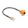 Delock D-Typ RJ45 Kabel Stecker zu Buchse Cat.5e UTP orange / schwarz 30 cm