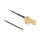Antennenkabel SMA 90° PCB Buchse zum Einbau zu I-PEX Inc., MHF® I Stecker 1.13 15 cm Gewindelänge 15 mm