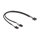 Delock Kabel USB 2.0 Pfostenbuchse 2,54 mm 10 Pin zu 2 x USB 2.0 Pfostenbuchse 2,54 mm 4 Pin 30 cm