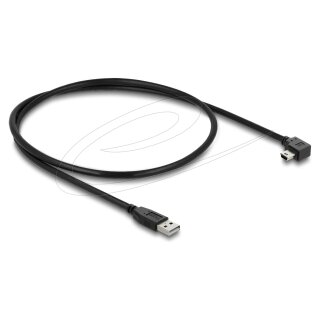 USB 2.0 Kabel Typ-A Stecker zu Typ Mini-B Stecker rechts gewinkelt 0,5 m
