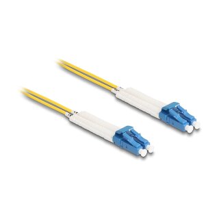 LWL Kabel LC Duplex zu LC Duplex Singlemode OS2 winkelbar 0,5 m