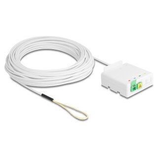 Delock LWL Anschlussdose 2 x SC/APC Simplex mit Verlegekabel Set 20 m