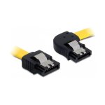 SATA 6 Gb/s Kabel gerade auf rechts gewinkelt 50 cm gelb