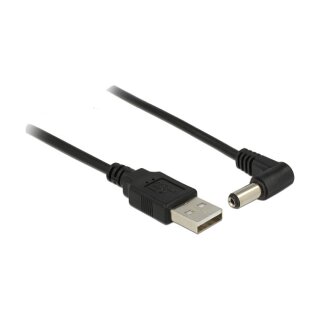 Delock Kabel USB Power > DC 5,5 x 2,1 mm Stecker 90° 1,5 m
