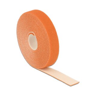 Delock Klettband auf Rolle L 5 m x B 20 mm orange