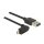 Delock Kabel EASY-USB 2.0 Typ-A Stecker > EASY-USB 2.0 Typ Micro-B Stecker gewinkelt oben / unten 2 m schwarz