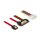 Delock Kabel SATA 6 Gb/s 7 Pin Buchse + Molex 4 Pin Strom Stecker > SATA 22 Pin Buchse gerade Metall 30 cm
