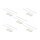 Delock Befestigungssockel 30 x 30 mm mit Kabelbinder L 200 x B 4,8 mm weiß