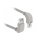Delock Netzwerkkabel RJ45 Cat.6A S/FTP oben / unten gewinkelt 0,5 m