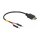 Delock USB Stromkabel Typ-C auf 2 x Pfostenstecker einzeln Strom 10 cm