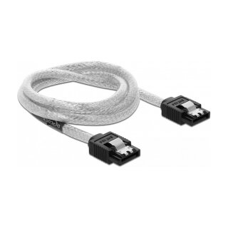 Delock SATA 6 Gb/s Kabel 70 cm transparent