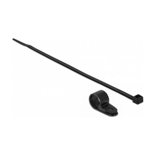 Befestigungsschelle 15,8 mm mit Kabelbinder L 350 x B 4,8 schwarz