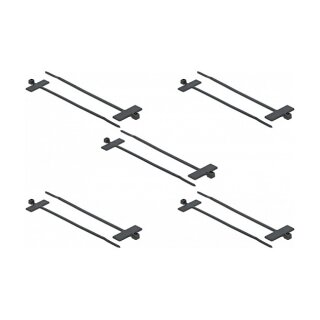 Delock Kabelbinder mit Beschriftungsfeld L 100 x B 2,5 mm schwarz 10 Stück