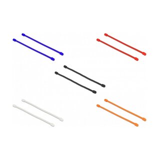 Delock Kabelbinder biegsam L 80 x B 4 mm farbig sortiert Set 10 Stück