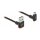 Delock EASY-USB 2.0 Kabel Typ-A Stecker zu EASY-USB Typ Micro-B Stecker gewinkelt oben / unten 1 m schwarz