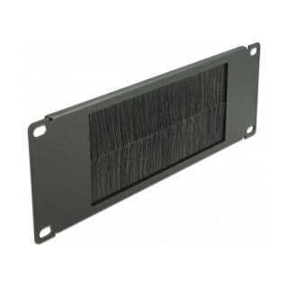 10" Kabelmanagement Bürstenleiste 2 HE schwarz