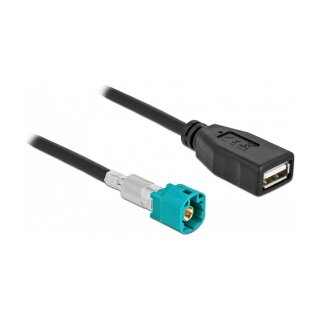 Kabel HSD Z Stecker zu USB 2.0 Typ-A Buchse 1 m Premium