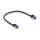 Delock RJ45 Netzwerkkabel Cat.6A S/FTP Slim 0,25 m schwarz