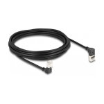 Delock RJ45 Netzwerkkabel Cat.6A S/FTP Slim 90° oben...