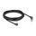 Delock RJ45 Netzwerkkabel Cat.6A S/FTP Slim 90° oben / unten gewinkelt 5 m schwarz