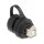Delock Kabelverbinder USB 2.0 Typ-B Buchse zu Buchse zum Einbau mit Bajonett-Verschlusskappe IP68 staub- und wasserdicht schwarz