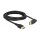 Delock DisplayPort Kabel Stecker gerade zu Stecker 90° oben gewinkelt 8K 60 Hz 3 m ohne Einrastfunktion