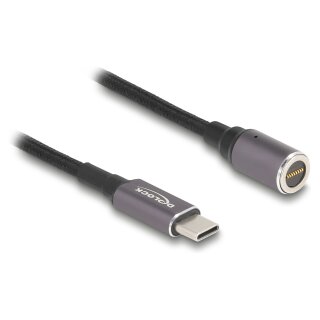 Delock Notebook Ladekabel USB Type-C™ Buchse zu magnetischem 8 Pin Konnektor 15 cm