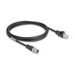 Delock M12 Kabel X-kodiert 8 Pin Stecker zu RJ45 Stecker...