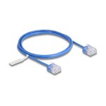 Delock RJ45 Netzwerkkabel Cat.6 UTP Ultra Slim 1 m blau...