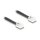 Delock Telefonkabel / Spiralkabel RJ11 Stecker zu RJ11 Stecker schwarz 5 m