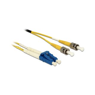 Kabel Lichtwellenleiter LC Duplex zu ST Duplex Singlemode OS2 3 m