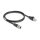 Delock M12 Kabel X-kodiert 8 Pin Stecker zu RJ45 Stecker PVC 1 m